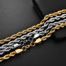 2mm-7mm Colar de Corrente  Masculina e Feminina